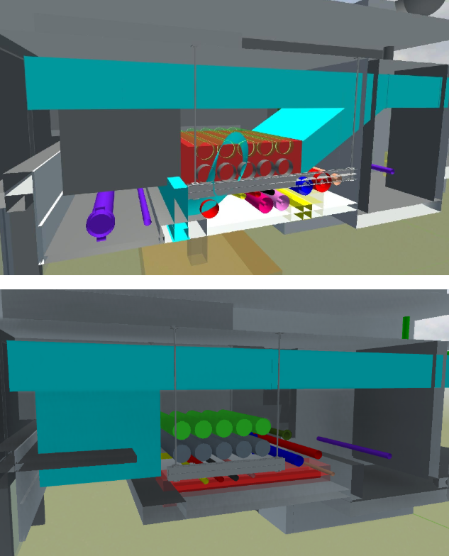 BIM coordination clash detection view showing MEP systems conflict resolution