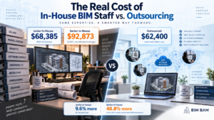 in-house BIM staff cost comparison: junior, senior, and outsourced options